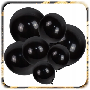 GIRLANDA BALONOWA BALONY URODZINY HAPPY BIRTHDAY ZŁOTY CZARNY ZESTAW 141EL