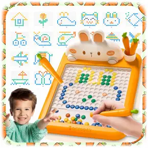 TABLICA MAGNETYCZNA DLA DZIECI MONTESSORI MAGPAD KRÓLIK UKŁADANKA MOZAIKA