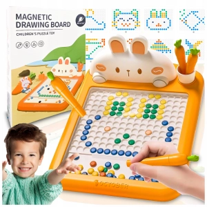 TABLICA MAGNETYCZNA DLA DZIECI MONTESSORI MAGPAD KRÓLIK UKŁADANKA MOZAIKA