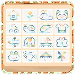 TABLICA MAGNETYCZNA DLA DZIECI MONTESSORI MAGPAD KRÓLIK UKŁADANKA MOZAIKA