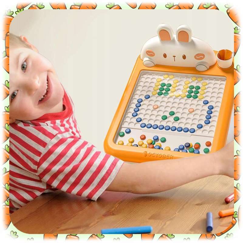 TABLICA MAGNETYCZNA DLA DZIECI MONTESSORI MAGPAD KRÓLIK UKŁADANKA MOZAIKA