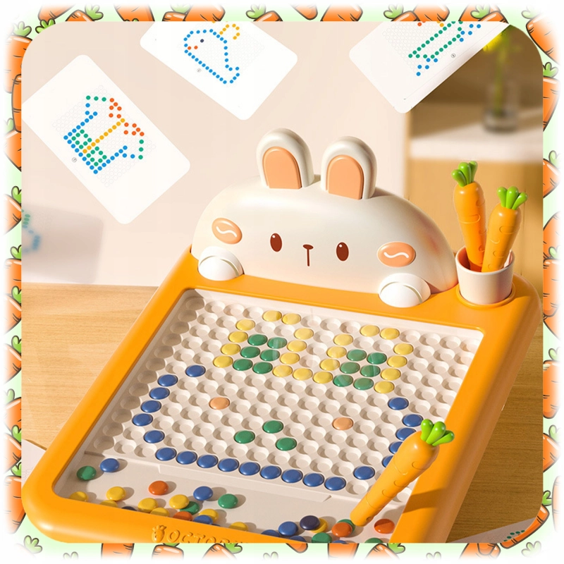 TABLICA MAGNETYCZNA DLA DZIECI MONTESSORI MAGPAD KRÓLIK UKŁADANKA MOZAIKA