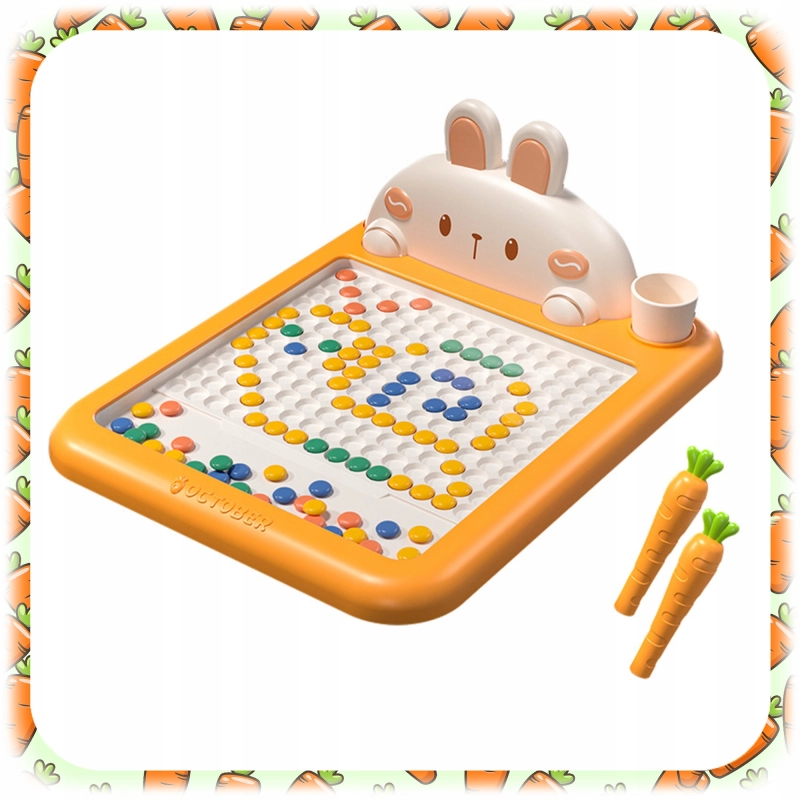 TABLICA MAGNETYCZNA DLA DZIECI MONTESSORI MAGPAD KRÓLIK UKŁADANKA MOZAIKA