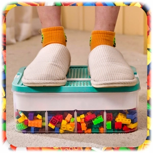 POJEMNIK NA KLOCKI LEGO PUDEŁKO 4-PIĘTROWY ORGANIZER z Przegródkami 24 L