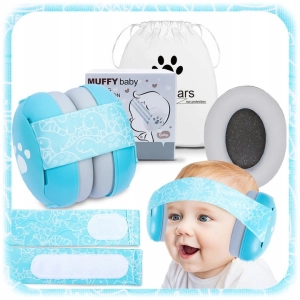 SŁUCHAWKI NAUSZNIKI OCHRONNE WYCISZAJĄCE WYGŁUSZAJĄCE DLA NIEMOWLĄT DZIECI