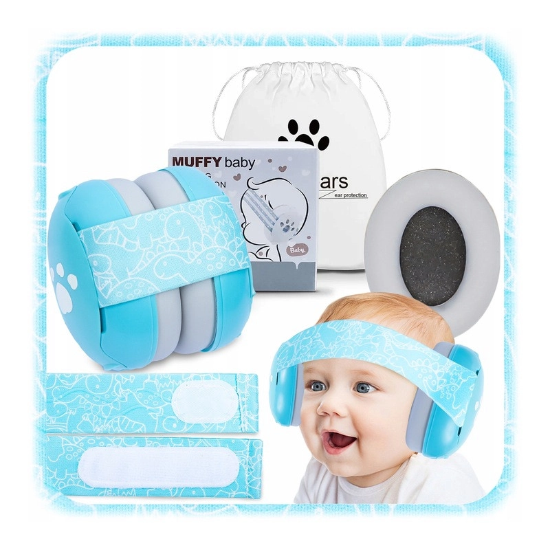 SŁUCHAWKI NAUSZNIKI OCHRONNE WYCISZAJĄCE WYGŁUSZAJĄCE DLA NIEMOWLĄT DZIECI