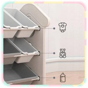 REGAŁ DLA DZIECI ORGANIZER DOMEK DZIECIĘCY NA ZABAWKI KSIĄŻKI 68x70x40cm XL