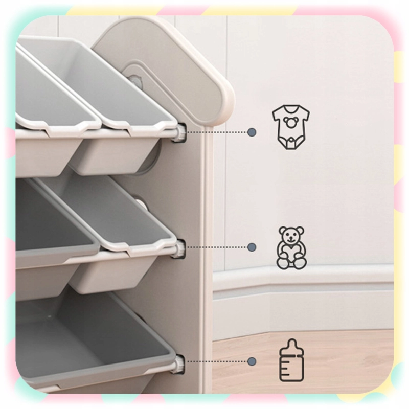 REGAŁ DLA DZIECI ORGANIZER DOMEK DZIECIĘCY NA ZABAWKI KSIĄŻKI 68x70x40cm XL