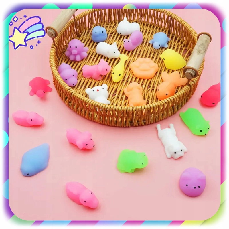 75 SZT GNIOTEK SQUISHY ANTYSTRESOWY ZABAWKA MOCHI SENSORYCZNY DLA DZIECI