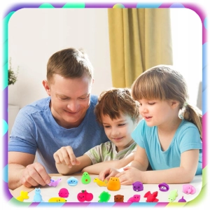 75 SZT GNIOTEK SQUISHY ANTYSTRESOWY ZABAWKA MOCHI SENSORYCZNY DLA DZIECI