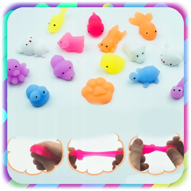 75 SZT GNIOTEK SQUISHY ANTYSTRESOWY ZABAWKA MOCHI SENSORYCZNY DLA DZIECI