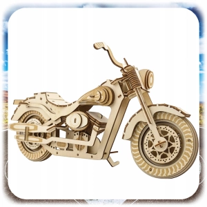 158EL DREWNIANE PUZZLE KONSTUKCYJNE 3D MOTOCYKL HARLEY DAVIDSON PREZENT