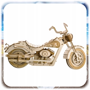 158EL DREWNIANE PUZZLE KONSTUKCYJNE 3D MOTOCYKL HARLEY DAVIDSON PREZENT