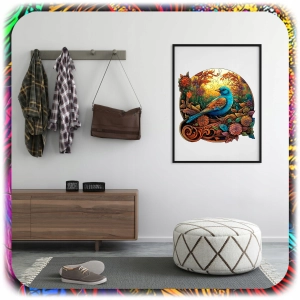 PUZZLE DREWNIANE A4 PTAK DWUSTRONNE 158 EL UKŁADANKA DLA DZIECI PREZENT