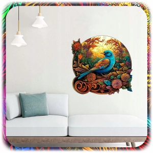 PUZZLE DREWNIANE A4 PTAK DWUSTRONNE 158 EL UKŁADANKA DLA DZIECI PREZENT