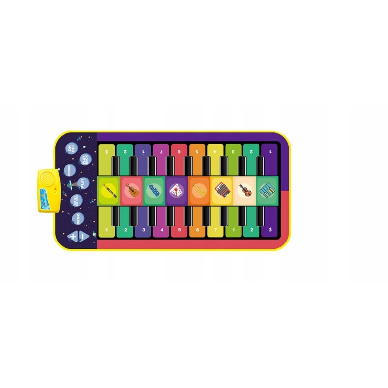 MUZYCZNA MATA DO TAŃCZENIA PIANINO Interaktywna Gra Taneczna 140x70cm XXL