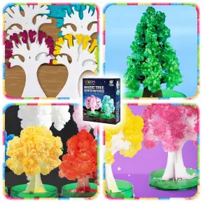 6 SZT ZESTAW EDUKACYJNY HODOWLA KRYSZTAŁÓW EKSPERYMENT DRZEWKO KRYSZTAŁY XL