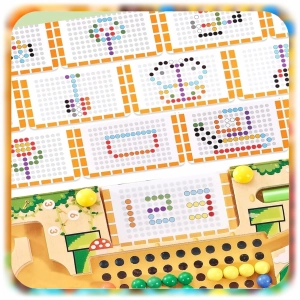 LABIRYNT MONTESSORI TABLICA MAGNETYCZNY DREWNIANY DLA DZIECI ELEMENTÓW 28