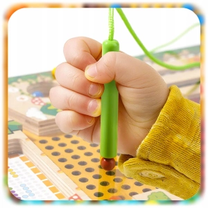 LABIRYNT MONTESSORI TABLICA MAGNETYCZNY DREWNIANY DLA DZIECI ELEMENTÓW 28