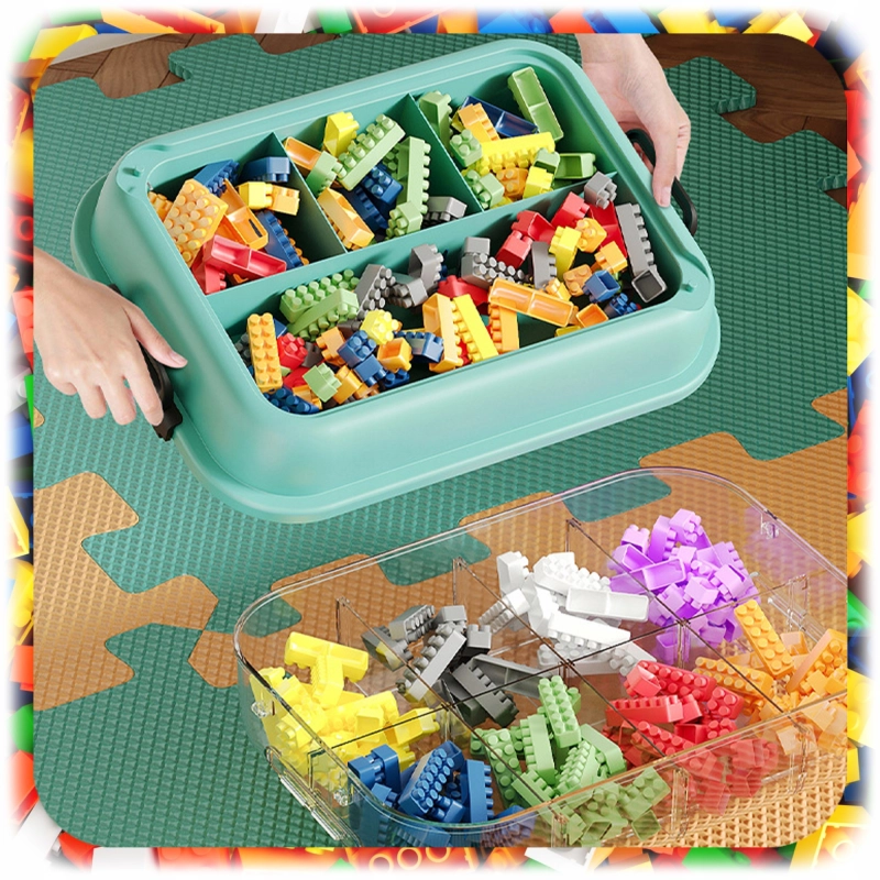 POJEMNIK NA KLOCKI LEGO Organizer Zabawki z Przegródkami 4-Warstwowy 14 L