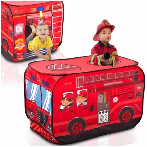 NAMIOT WÓZ STRAŻACKI dla dzieci Składany Plac zabaw Straż Pożarna + ETUI