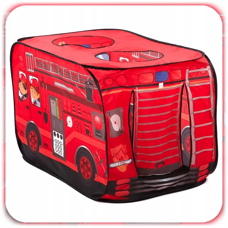 NAMIOT WÓZ STRAŻACKI dla dzieci Składany Plac zabaw Straż Pożarna + ETUI