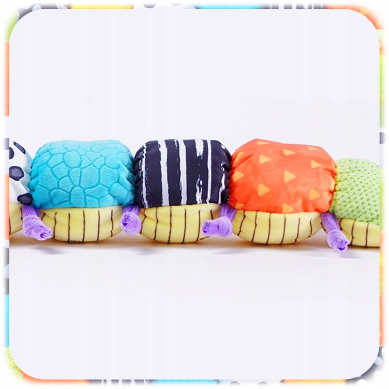 Zabawka Sensoryczna dla Niemowląt Gąsienica Muzyczna Pluszowa Antystresowa