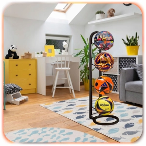 METALOWY WIESZAK UCHWYT STOJAK NA PIŁKĘ PIŁKI CZAPKI CZAPKĘ DONICZKĘ CZTERY