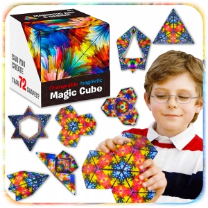 KOSTKA MAGNETYCZNA Magic Cube Fidget Antystresowa Przestrzenna 72 kształty