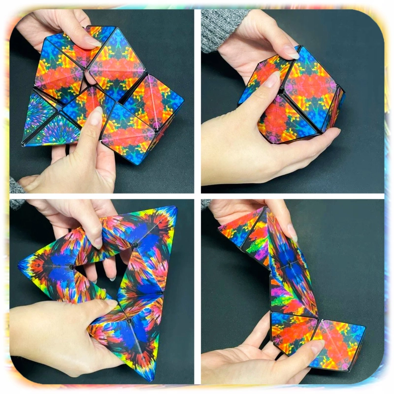 KOSTKA MAGNETYCZNA Magic Cube Fidget Antystresowa Przestrzenna 72 kształty