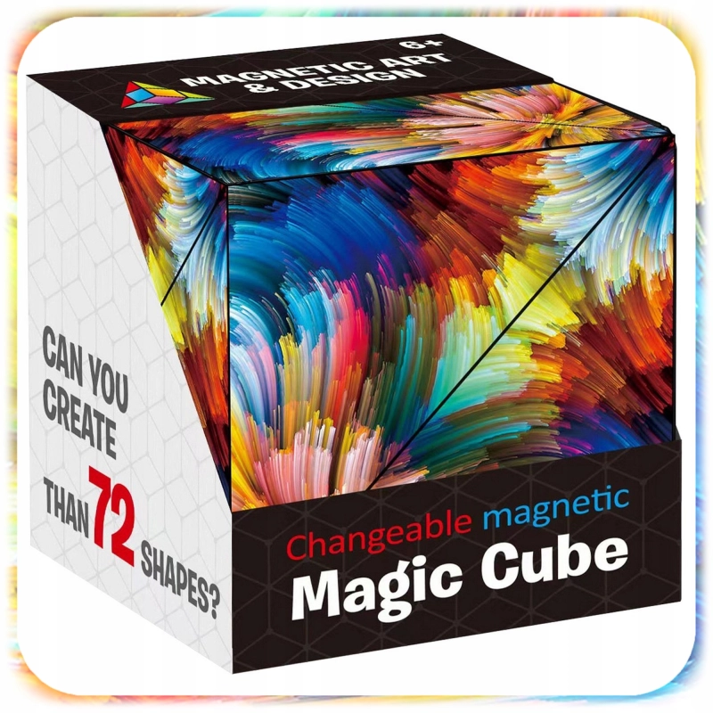 KOSTKA MAGNETYCZNA Magic Cube Fidget Antystresowa Przestrzenna 72 kształty