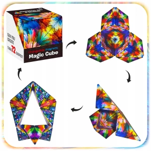 KOSTKA MAGNETYCZNA Magic Cube Fidget Antystresowa Przestrzenna 72 kształty