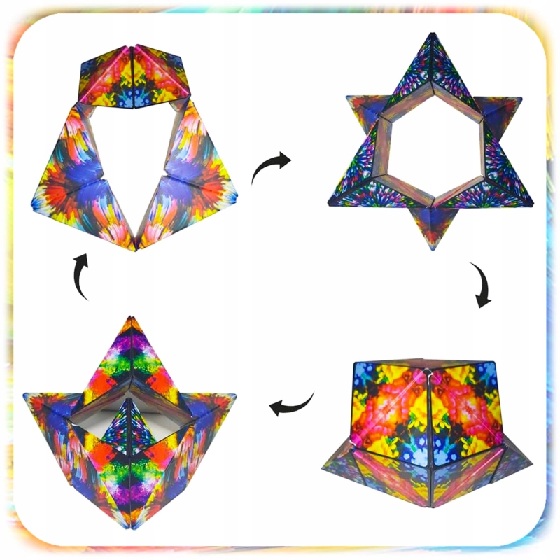 KOSTKA MAGNETYCZNA Magic Cube Fidget Antystresowa Przestrzenna 72 kształty