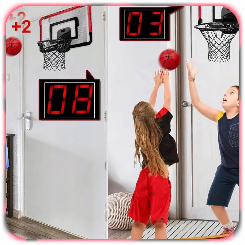 TABLICA DO KOSZYKÓWKI KOSZA NA DRZWI ZESTAW LICZENIE PUNKTÓW TARCZA + PIŁKA