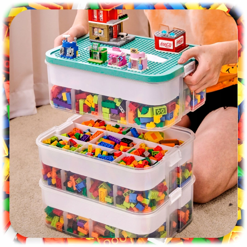 POJEMNIK na Klocki LEGO 5-PIĘTROWY WARSTWOWY ORGANIZER z Przegródkami 35 L