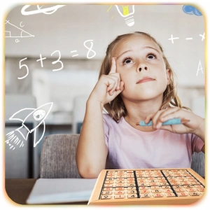 DREWNIANE SUDOKU GRA LOGICZNA EDUKACYJNA DREWNIANA PLANSZA DLA DZIECI 3+