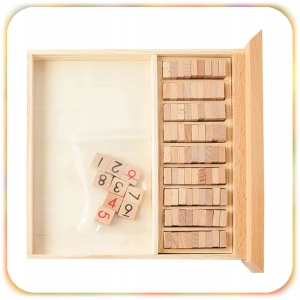 DREWNIANE SUDOKU GRA LOGICZNA EDUKACYJNA DREWNIANA PLANSZA DLA DZIECI 3+