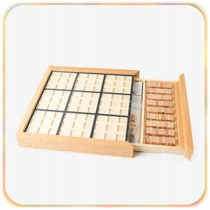 DREWNIANE SUDOKU GRA LOGICZNA EDUKACYJNA DREWNIANA PLANSZA DLA DZIECI 3+