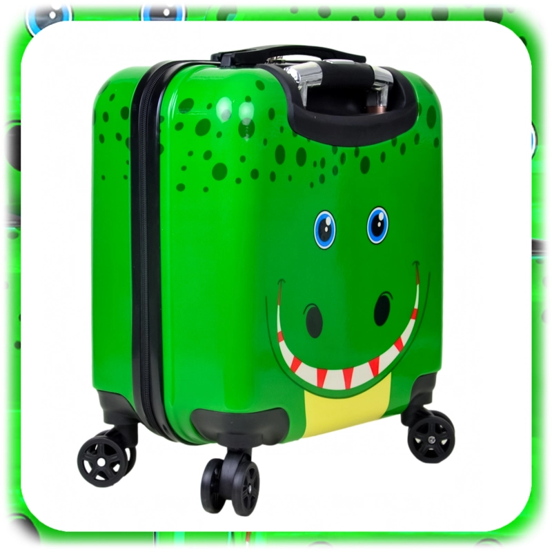WALIZKA KABINOWA PODRÓŻNA DLA DZIECI KROKODYL BAGAŻ PODRĘCZN NA KÓŁKACH KOD