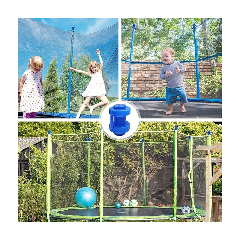 6x ZAŚLEPKI GRZYBKI DO TRAMPOLINY NA SŁUPKI SIATKI CZĘŚCI ZAMIENNE 25 mm