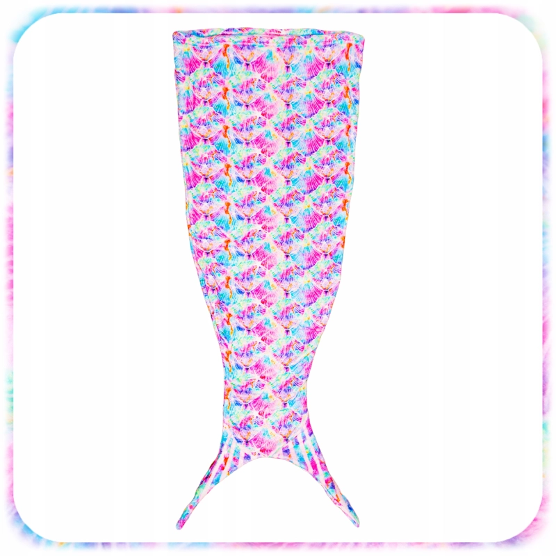 KOC OGON SYRENY MIĘKKI SYRENI ŚPIWÓR OTULACZ KOCYK TĘCZOWY DLA DZIECI