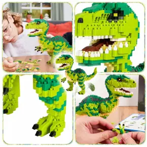 KLOCKI KONSTRUKCYJNE DINOZAUR VELOCIRAPTOR 1457 EL PREZENT ZESTAW KLOCKÓW