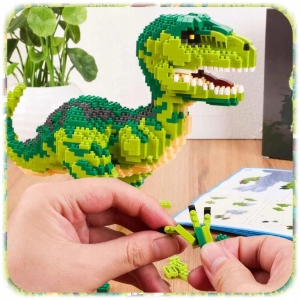 KLOCKI KONSTRUKCYJNE DINOZAUR VELOCIRAPTOR 1457 EL PREZENT ZESTAW KLOCKÓW