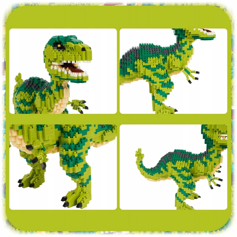 KLOCKI KONSTRUKCYJNE DINOZAUR VELOCIRAPTOR 1457 EL PREZENT ZESTAW KLOCKÓW
