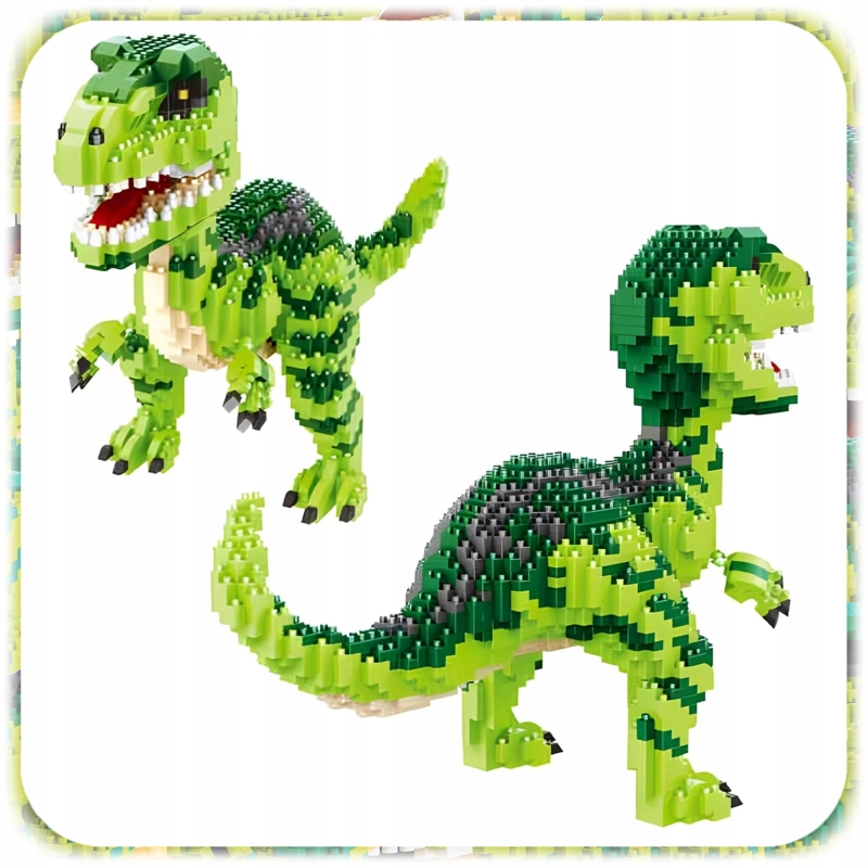 KLOCKI KONSTRUKCYJNE DINOZAUR VELOCIRAPTOR 1457 EL PREZENT ZESTAW KLOCKÓW