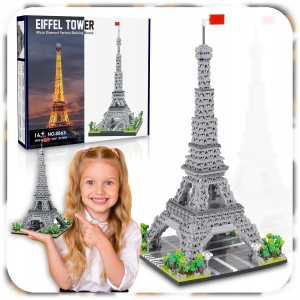 WIEŻA EIFFLA KLOCKI KONSTRUKCYJNE EIFFEL TOWER ZESTAW 2904 ELEMENTÓW XL