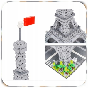 WIEŻA EIFFLA KLOCKI KONSTRUKCYJNE EIFFEL TOWER ZESTAW 2904 ELEMENTÓW XL