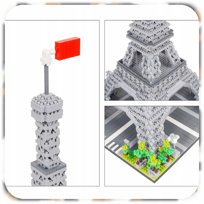 WIEŻA EIFFLA KLOCKI KONSTRUKCYJNE EIFFEL TOWER ZESTAW 2904 ELEMENTÓW XL