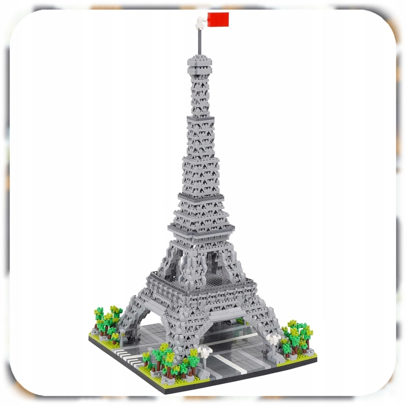 WIEŻA EIFFLA KLOCKI KONSTRUKCYJNE EIFFEL TOWER ZESTAW 2904 ELEMENTÓW XL