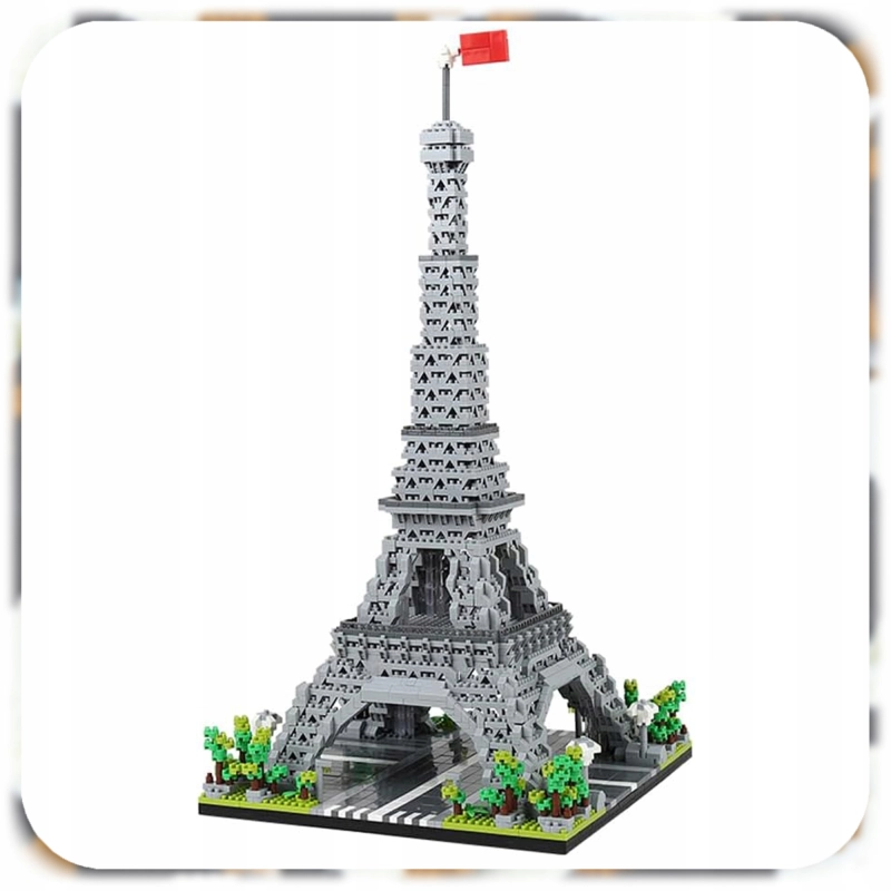 WIEŻA EIFFLA KLOCKI KONSTRUKCYJNE EIFFEL TOWER ZESTAW 2904 ELEMENTÓW XL